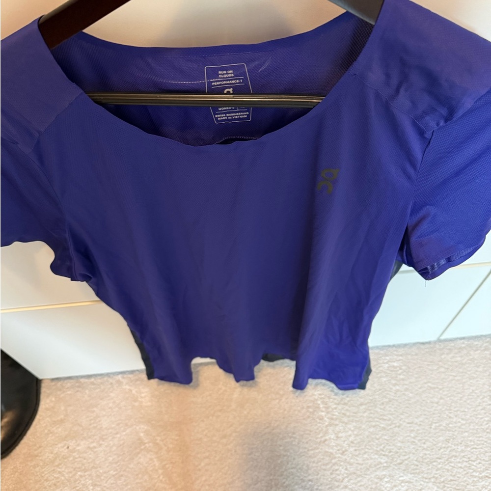 On Running Women's Short Sleeve Purple Performance Tee